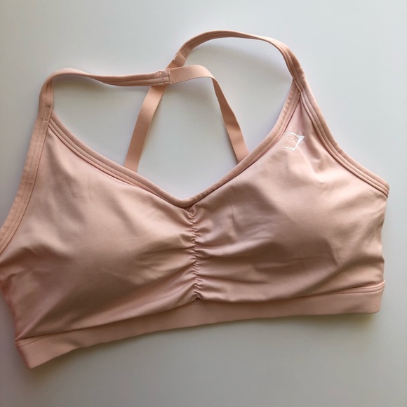 Gymshark L Training V Neck Sports Bra & Training Ruched Sports Bra Set - Picture 2 of 7